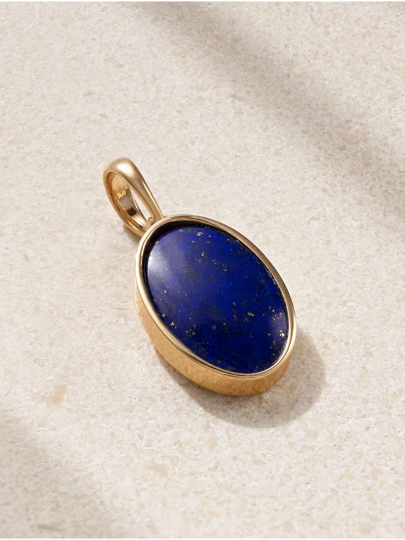 Marla Aaron 14-karat Gold Lapis Lazuli Pendant