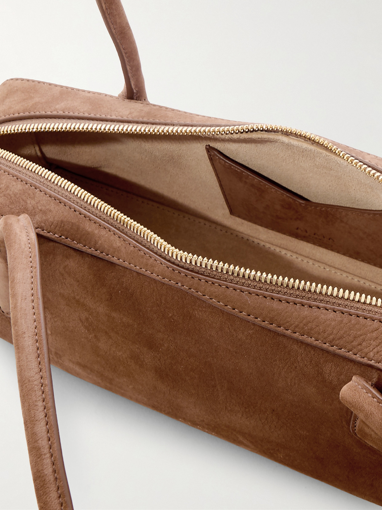 Alaïa Nubuck Le Teckel Tote Bag In Brown