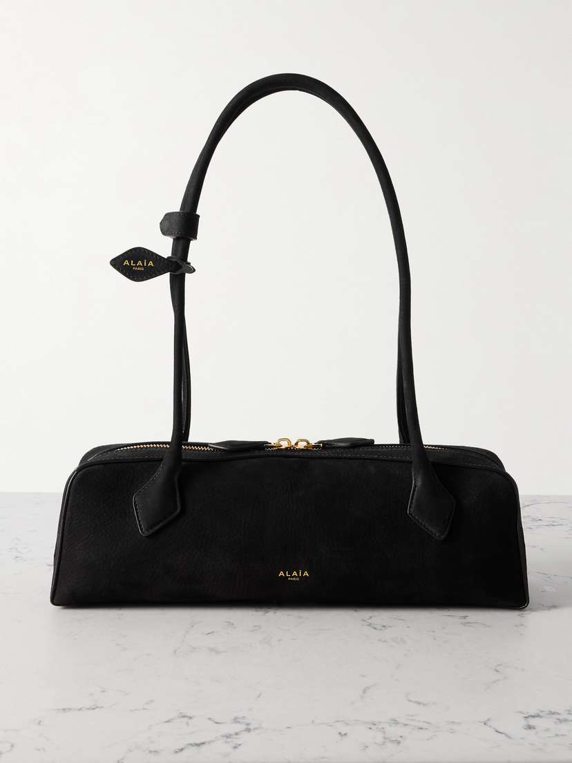 Alaïa Le Teckel Medium Nubuck Shoulder Bag