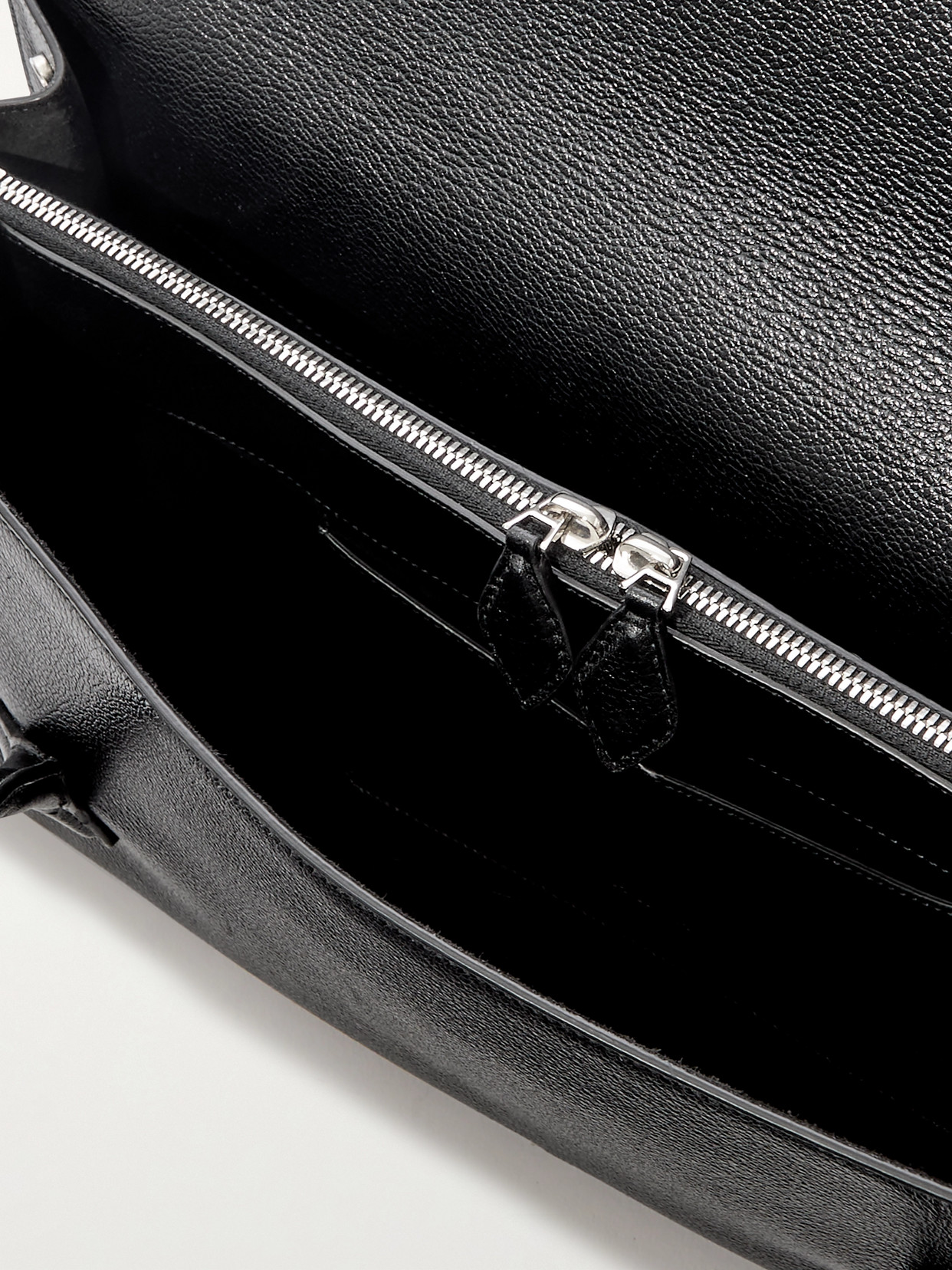 Alaïa Le Teckel Flap Textured-leather Shoulder Bag In Black