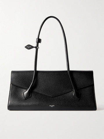 Alaïa Le Teckel Flap textured-leather shoulder bag