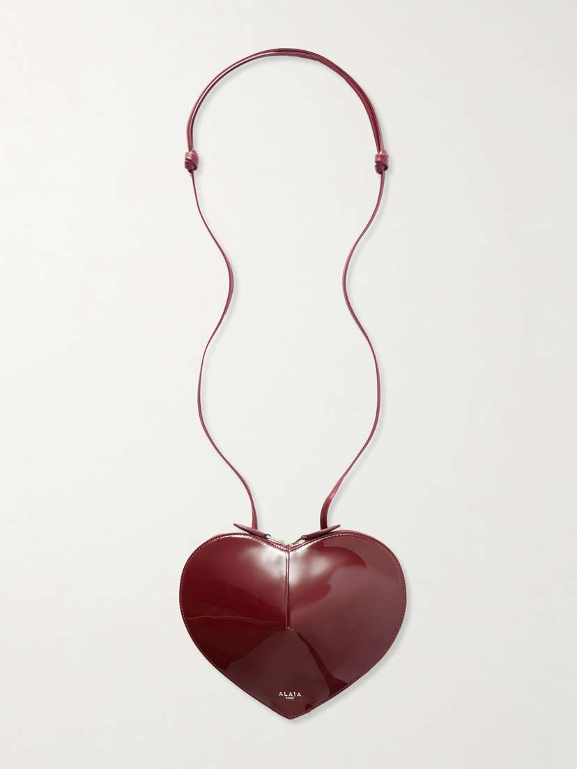Alaïa Le Coeur Patent-leather Shoulder Bag