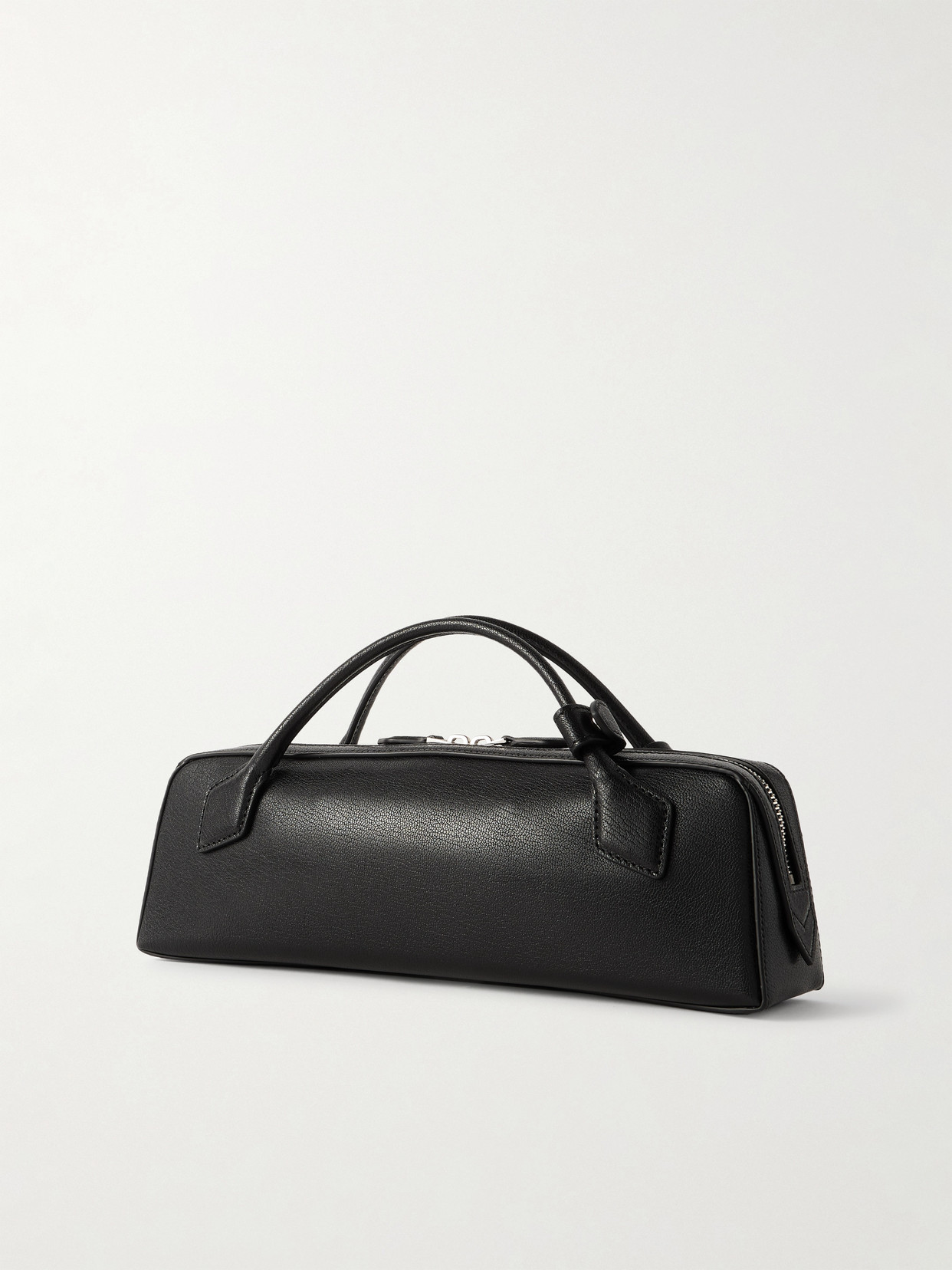 Alaïa Le Teckel Textured-leather Tote In Black