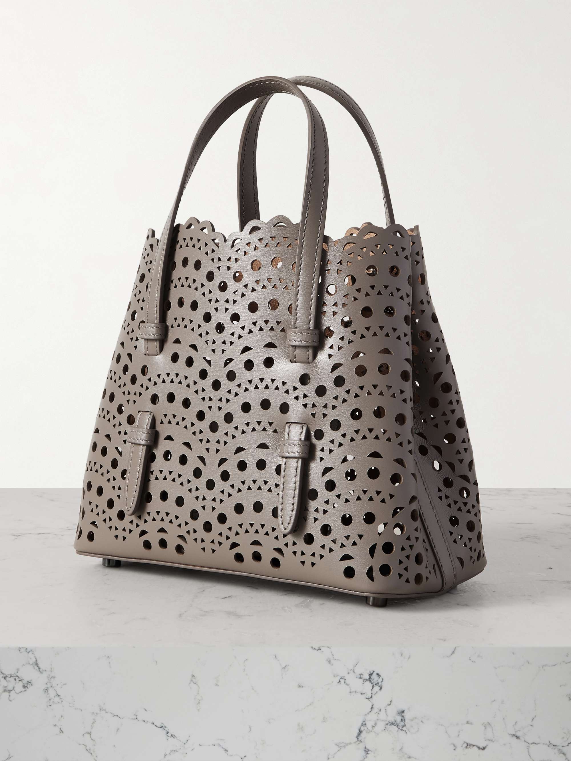 ALAÏA Mina 20 laser-cut leather tote