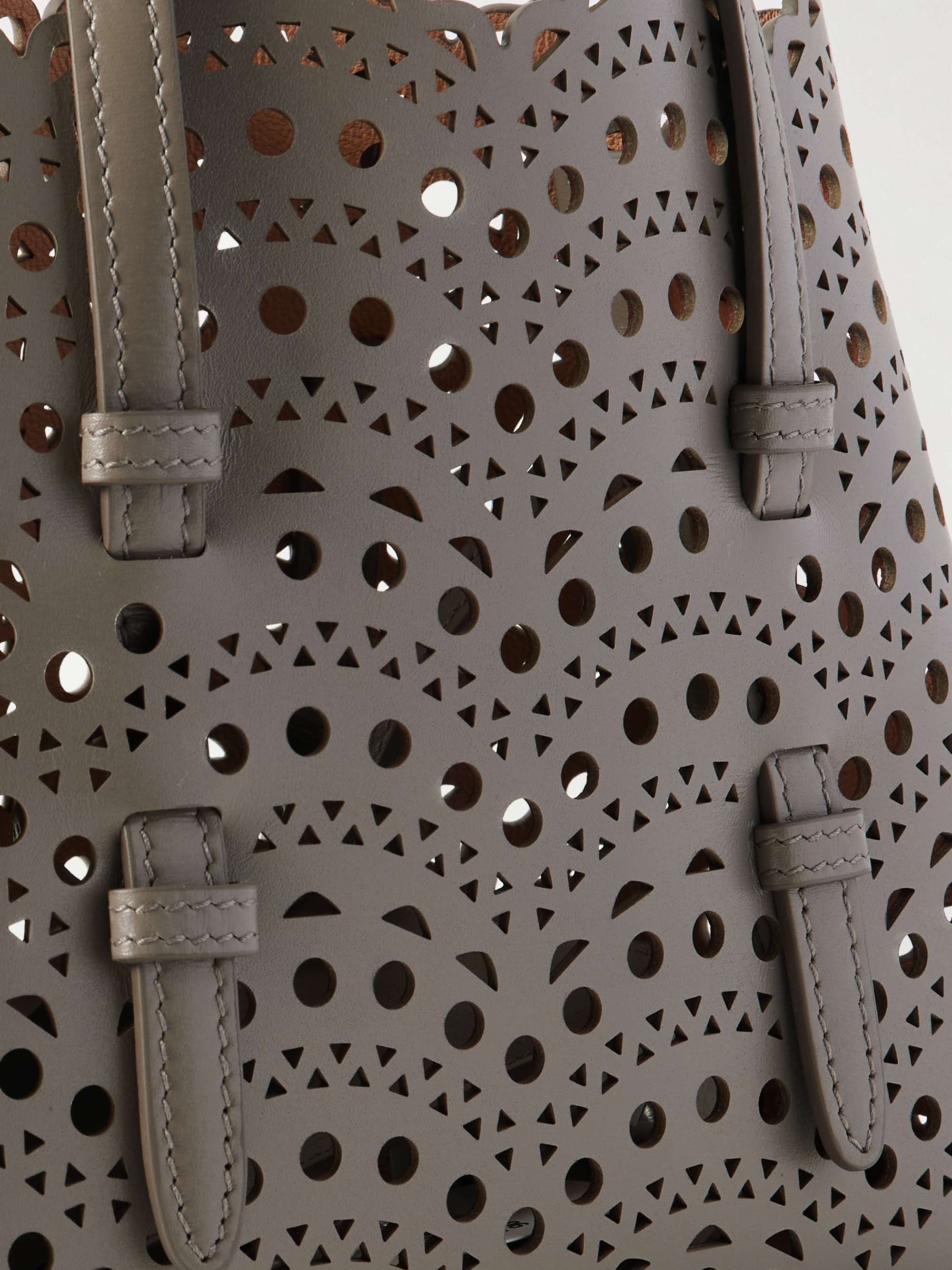 ALAÏA Mina 20 laser-cut leather tote