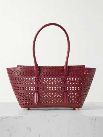 Alaïa New Mina 20 laser-cut leather tote