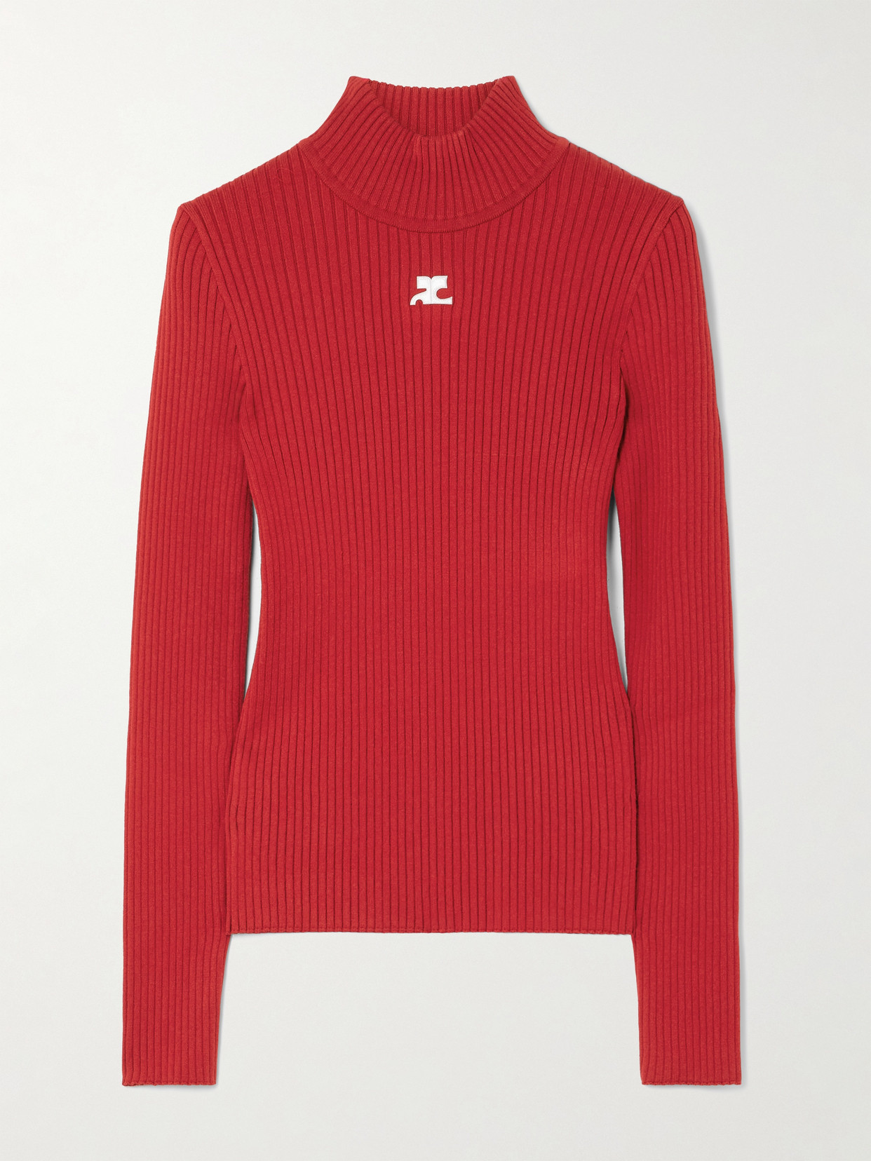 Courrèges Reedition Rib Knit In Red