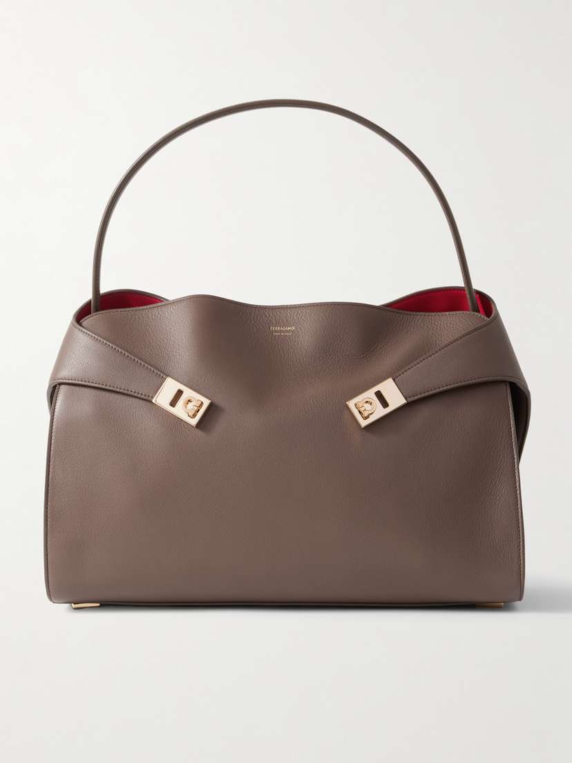 Ferragamo Hug Medium Leather Tote