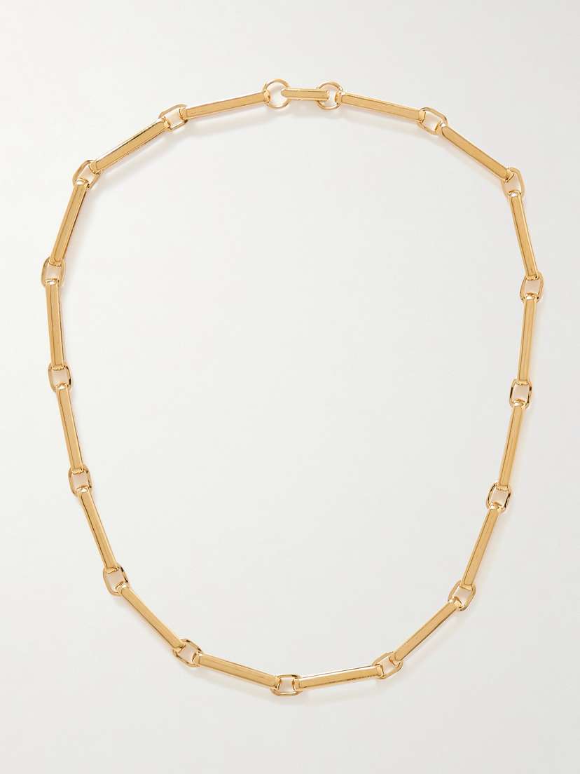 Laura Lombardi Chiusa Recycled Gold-plated Necklace