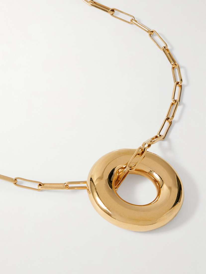 Laura Lombardi Terra Recycled Gold-plated Necklace