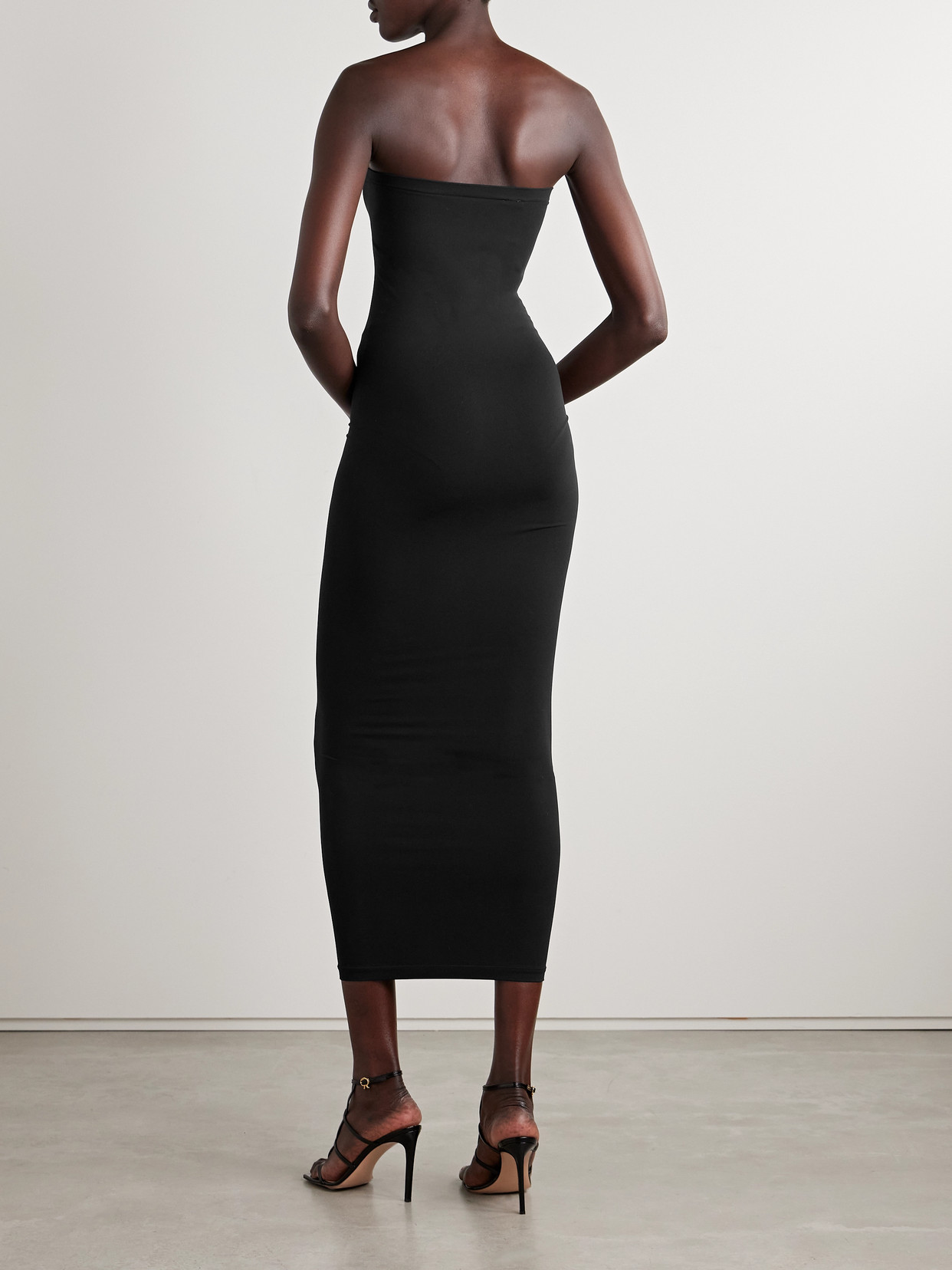 Wolford Fatal Strapless Stretch-jersey Maxi Dress In Black