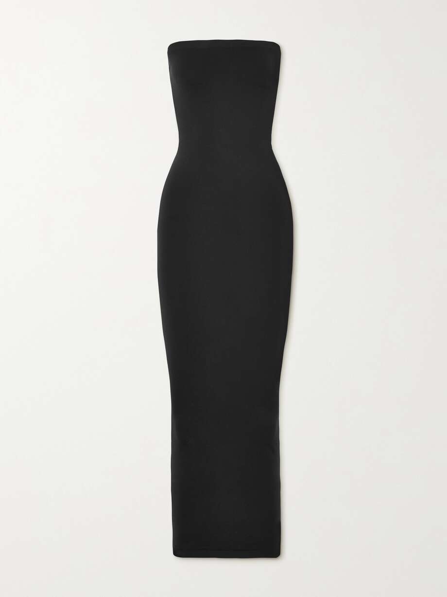 fatal strapless stretch-jersey maxi dress