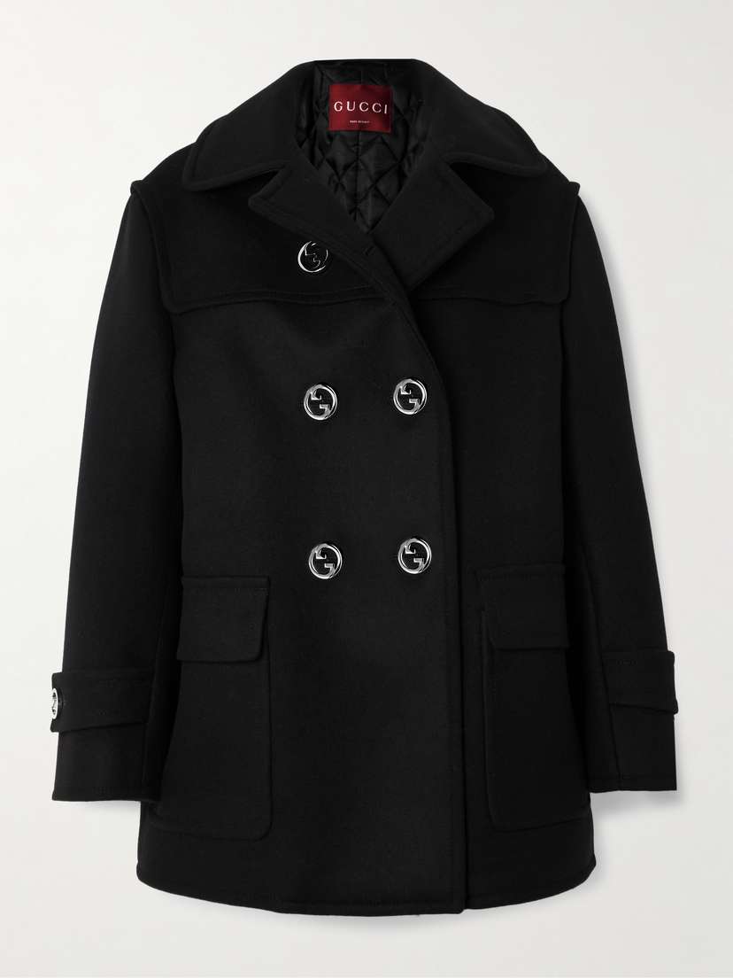 Gucci Double-breasted Padded Wool Jacket