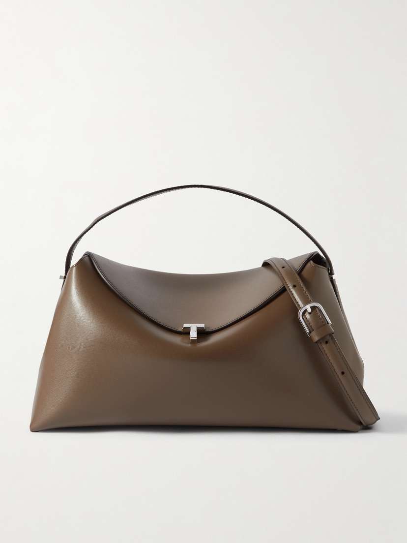 TOTEME T-lock Leather Shoulder Bag