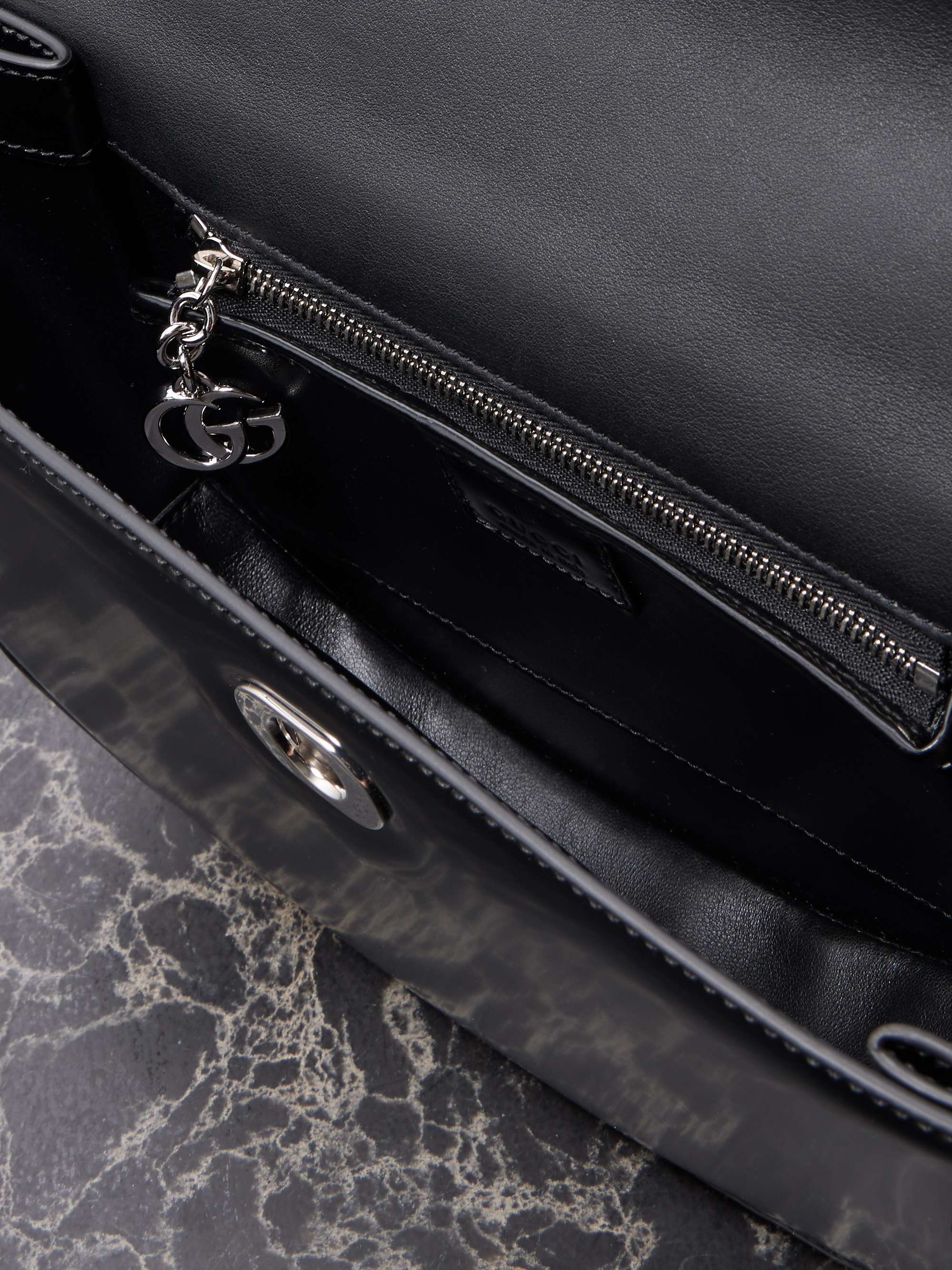GUCCI Half Moon embellished leather shoulder bag | NET-A-PORTER GUCCI Half Moon embellished leather shoulder bag | NET-A-PORTER