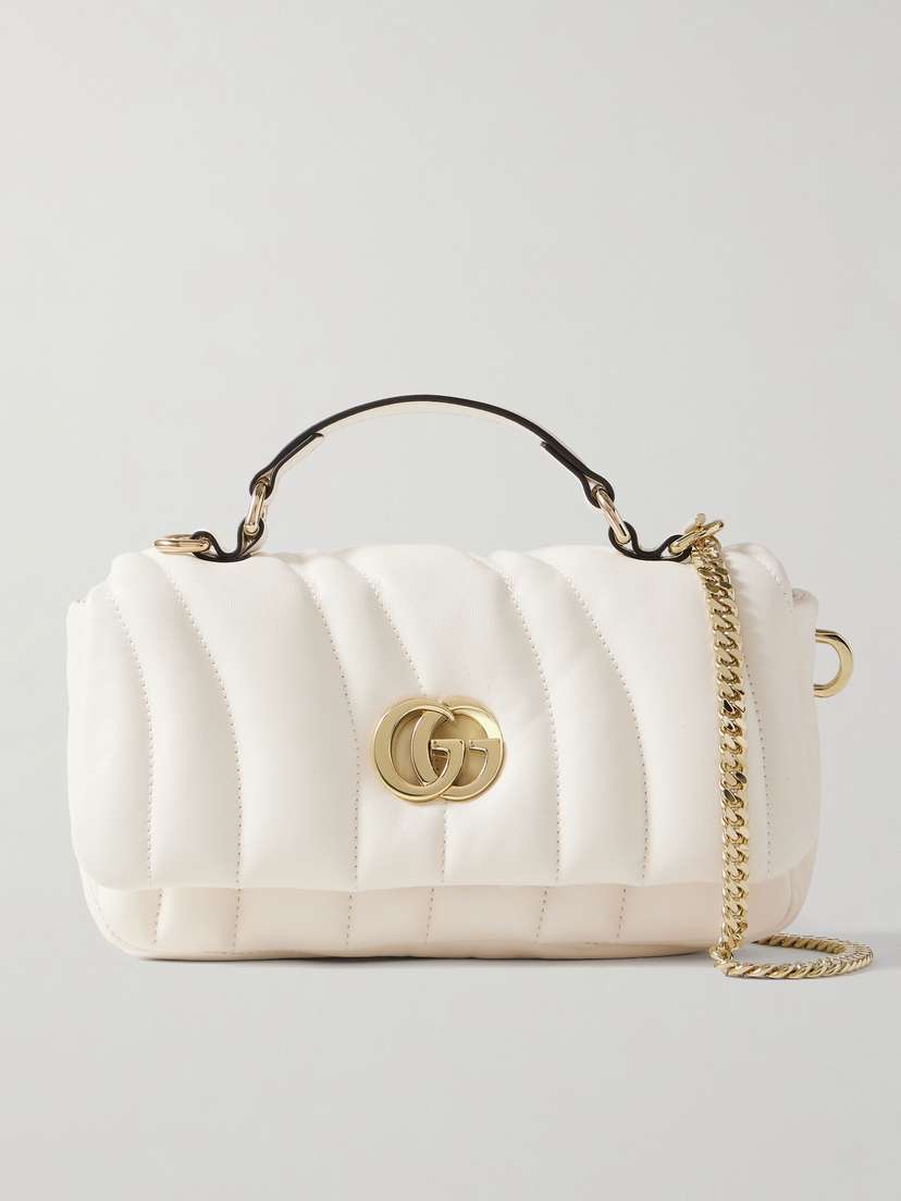 Gucci Gg Milano Padded Quilted Leather Shoulder Bag