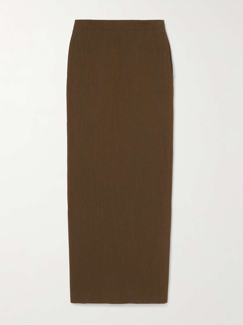 Bottega Veneta Wool-twill Maxi Skirt
