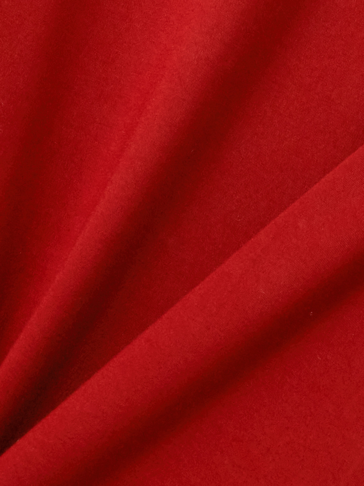 Bottega Veneta Appliquéd Stretch-cotton Jersey Blouse In Red