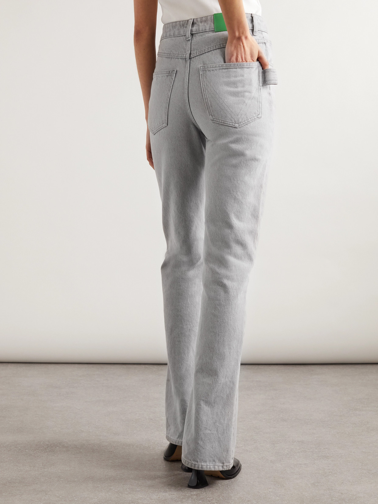 High-Rise Straight-Leg Jeans