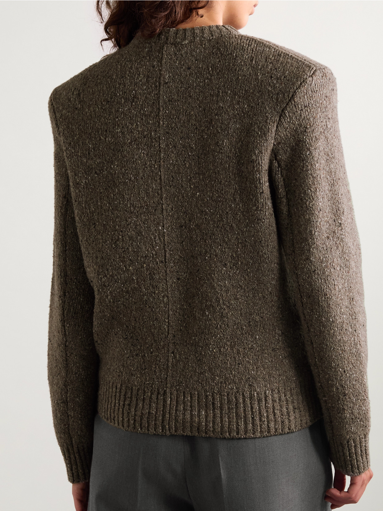 Bottega Veneta Wool-blend Sweater In Brown
