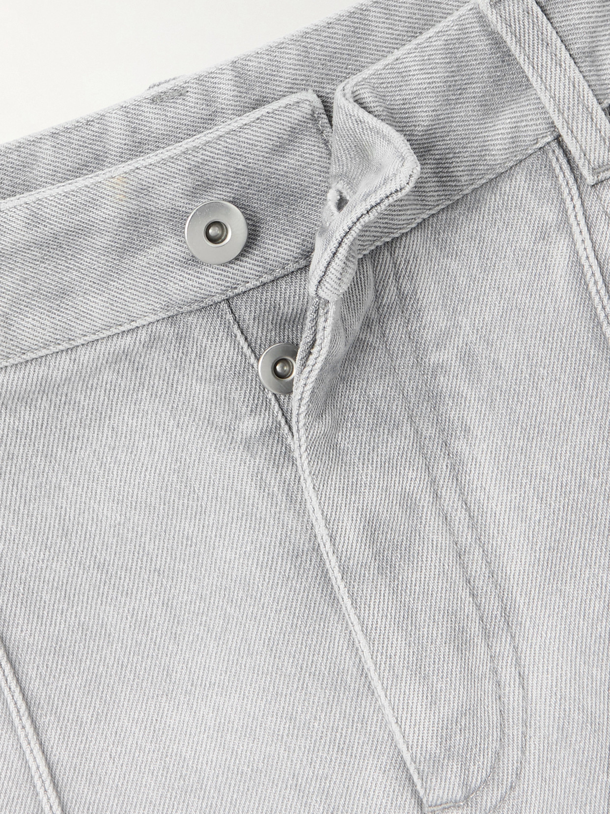 Bottega Veneta Cropped High-rise Flared Jeans In Gray