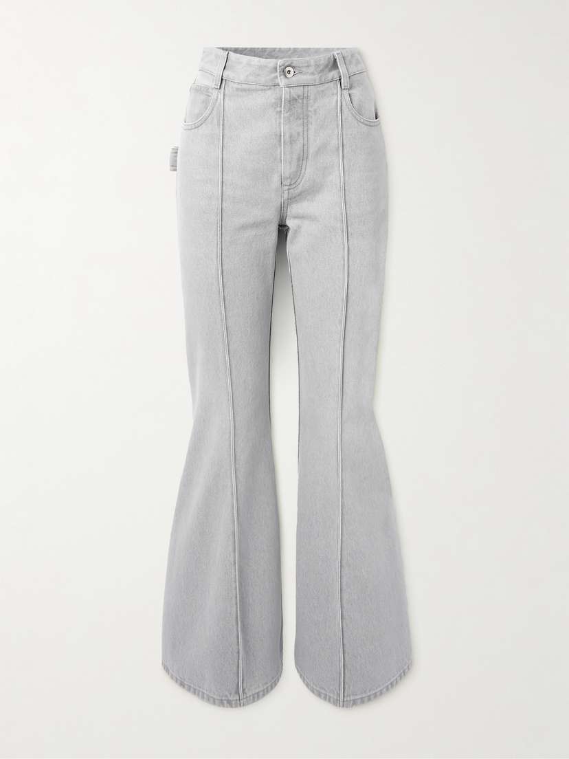Bottega Veneta Cropped High-rise Flared Jeans