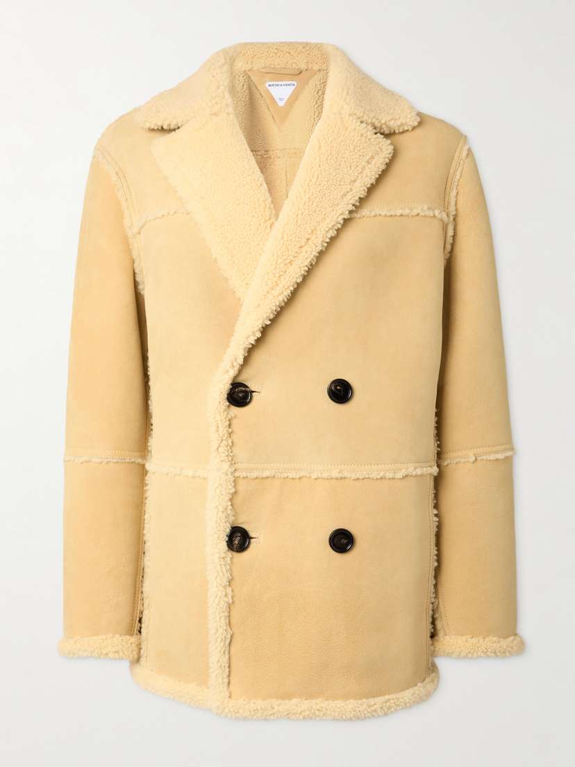 Bottega Veneta Double-breasted Shearling Coat