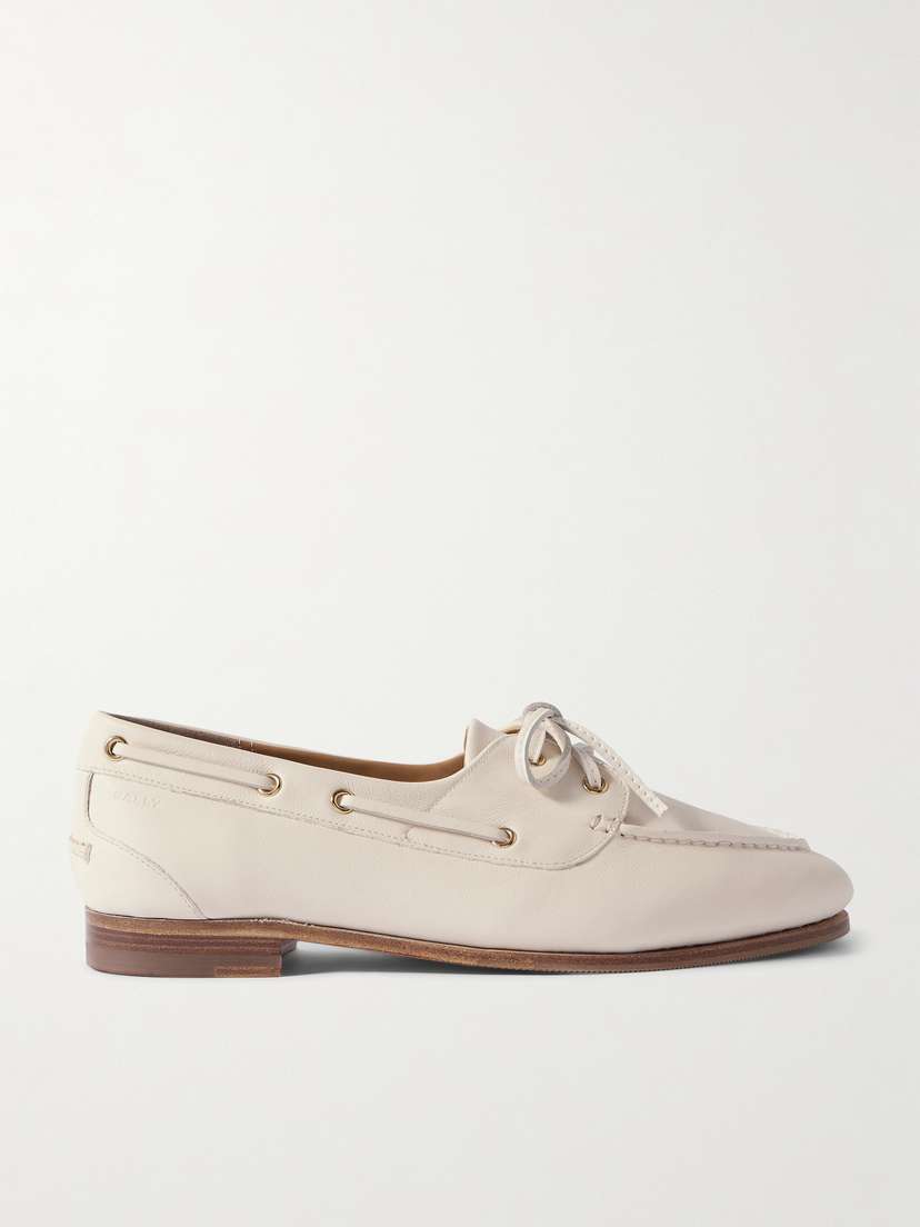 BALLY Pathy Leather Boat Shoes
