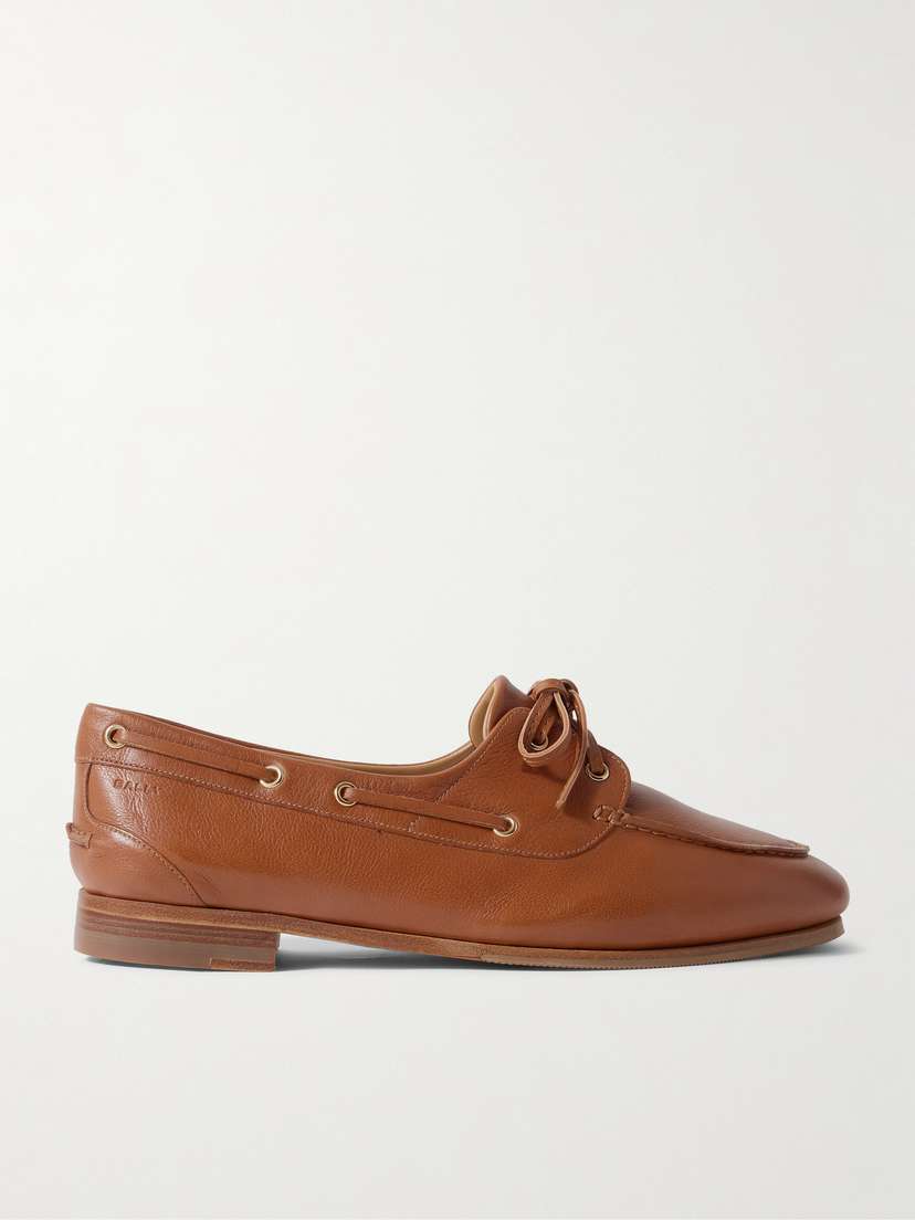 BALLY Pathy Leather Boat Shoes