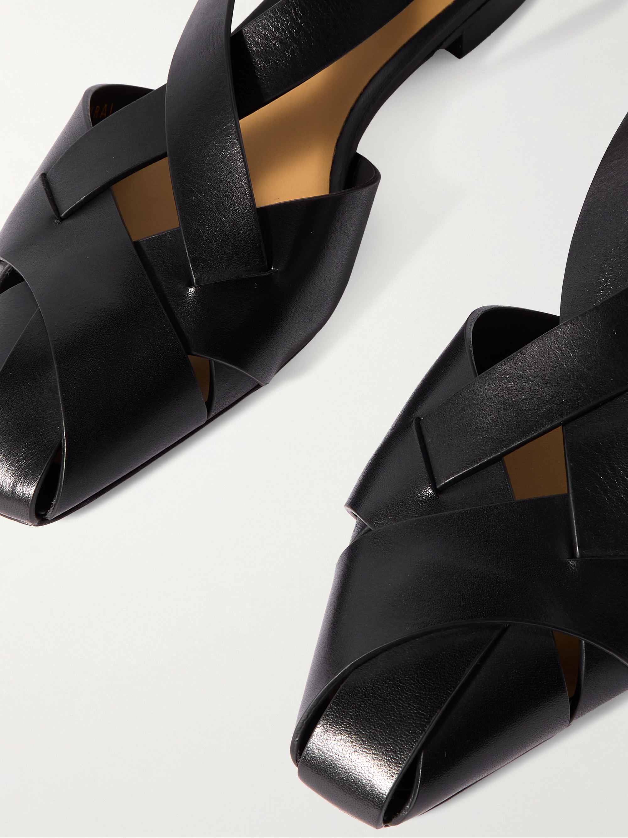 BALLY Siana woven leather sandals