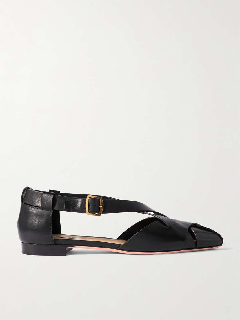BALLY Siana Woven Leather Sandals