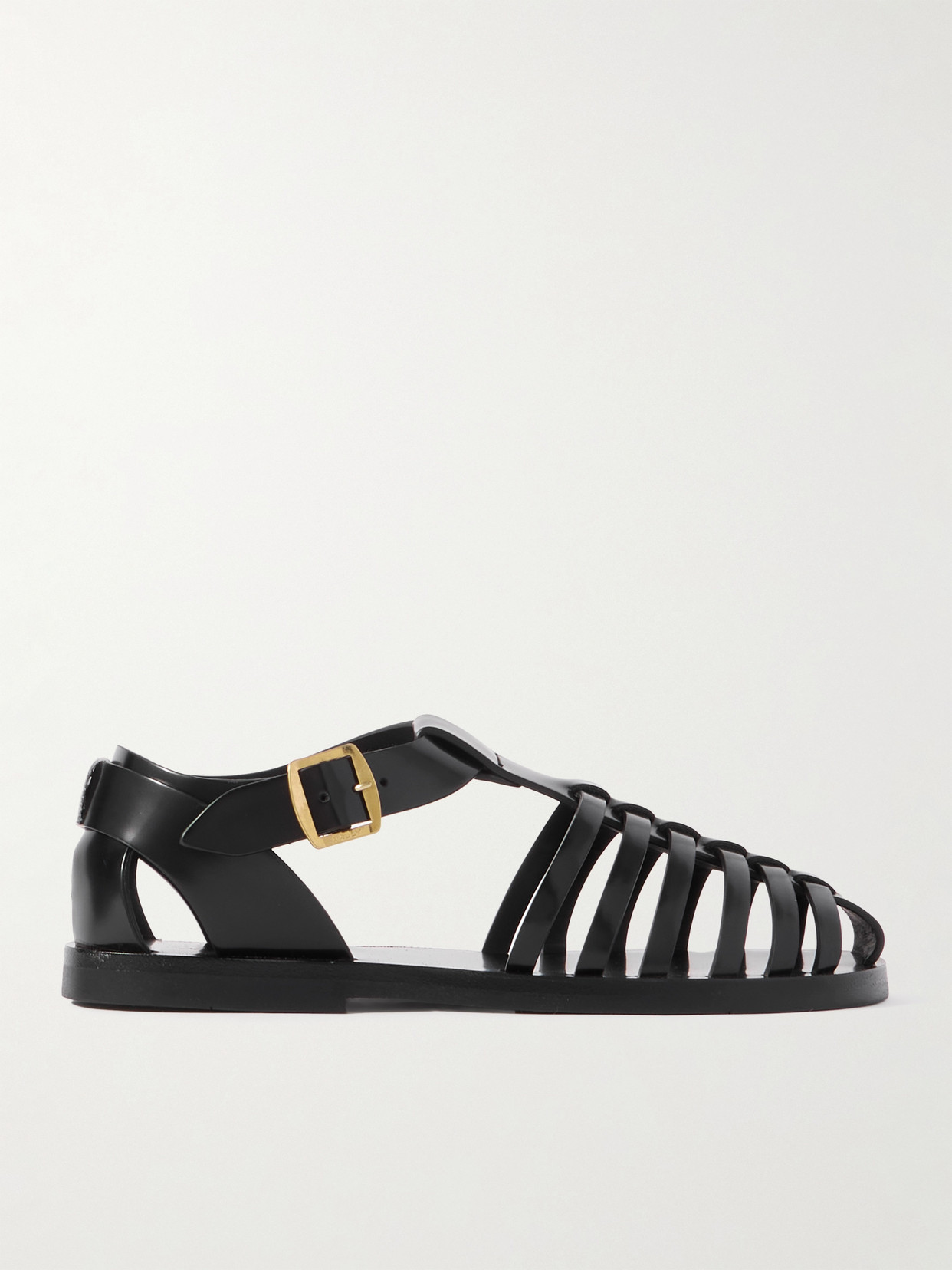 Bally 15mm Steva Leather Fisherman Sandals In Black