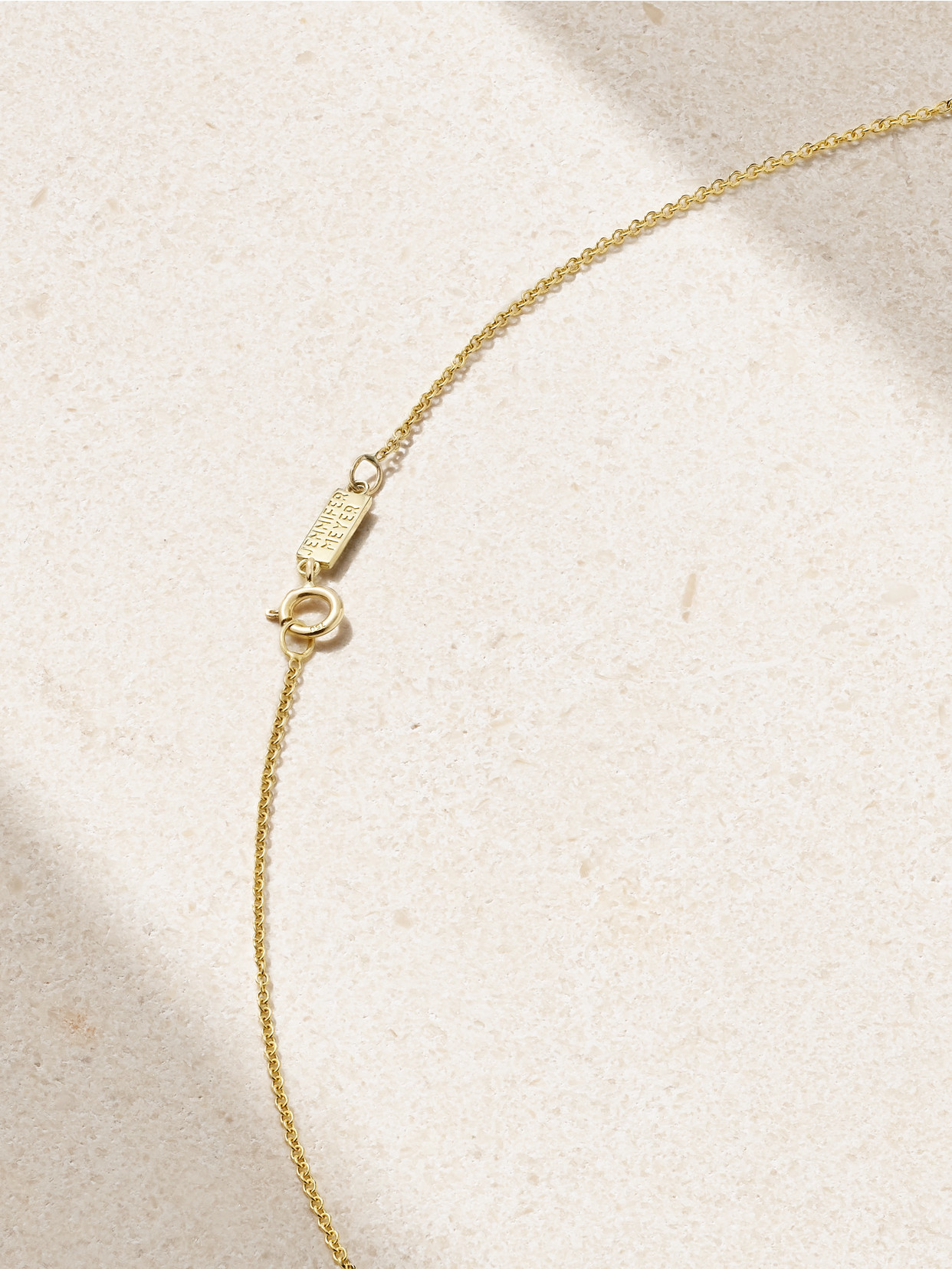 Jennifer Meyer Open Good Luck 18-karat Gold Diamond Necklace In Gold