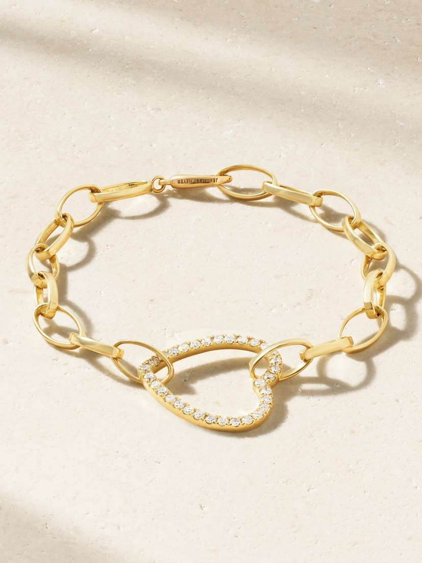 Jennifer Meyer Edith Medium 18-karat Gold Diamond Bracelet