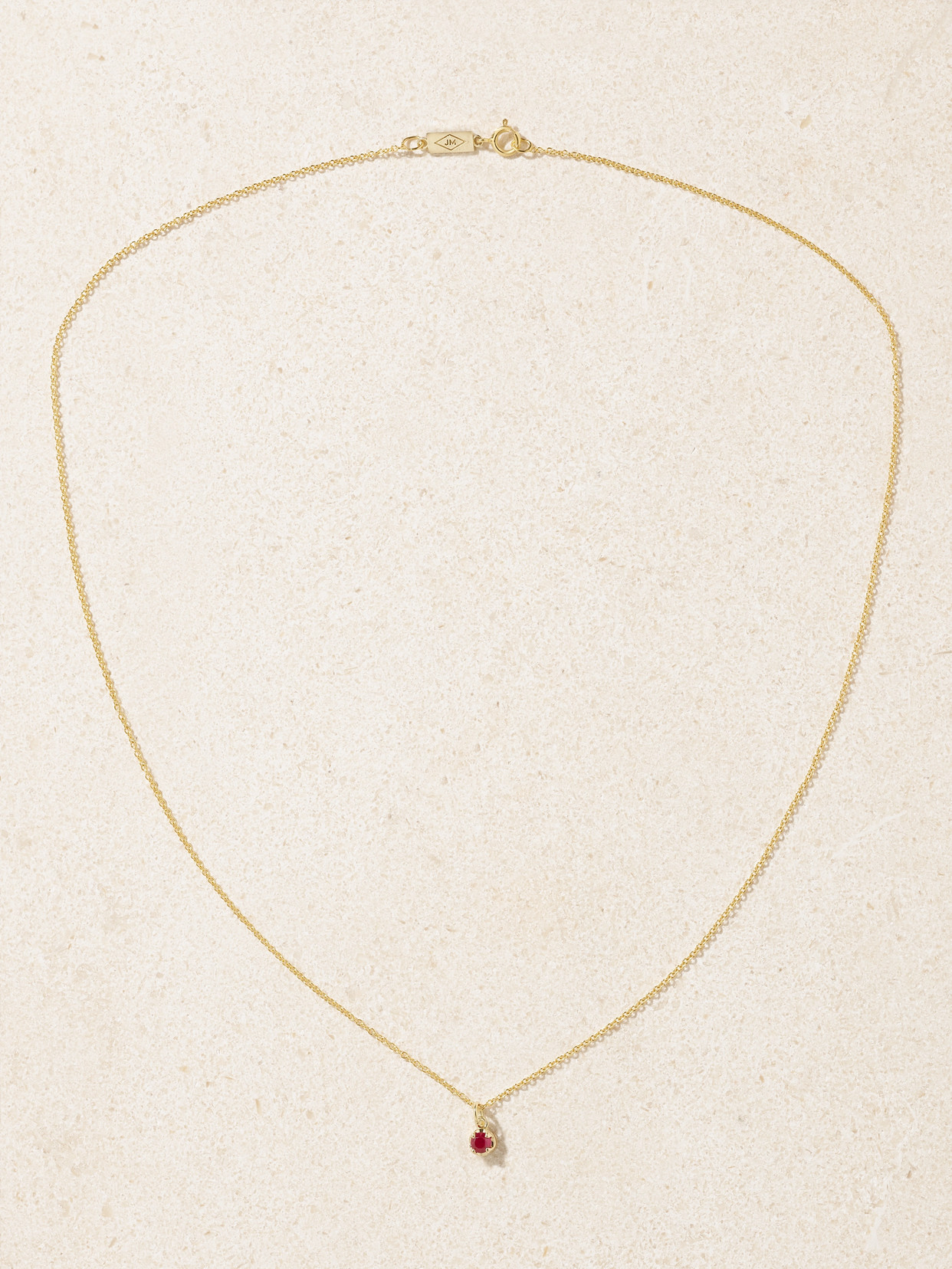 Jennifer Meyer 18-karat Gold Ruby Necklace In Gold