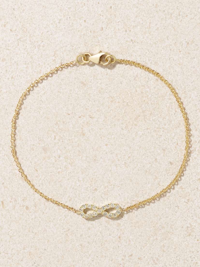 Jennifer Meyer Infinity 18-karat Gold Diamond Bracelet