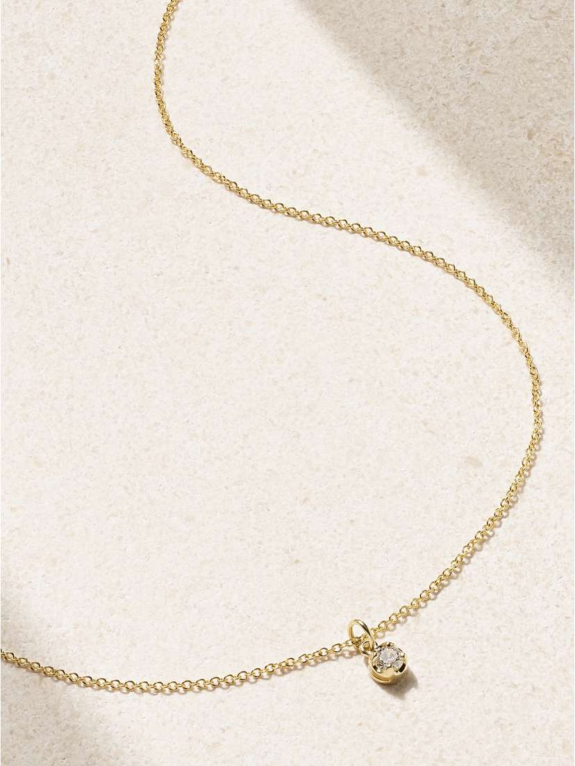 Jennifer Meyer 18-karat Gold Diamond Necklace