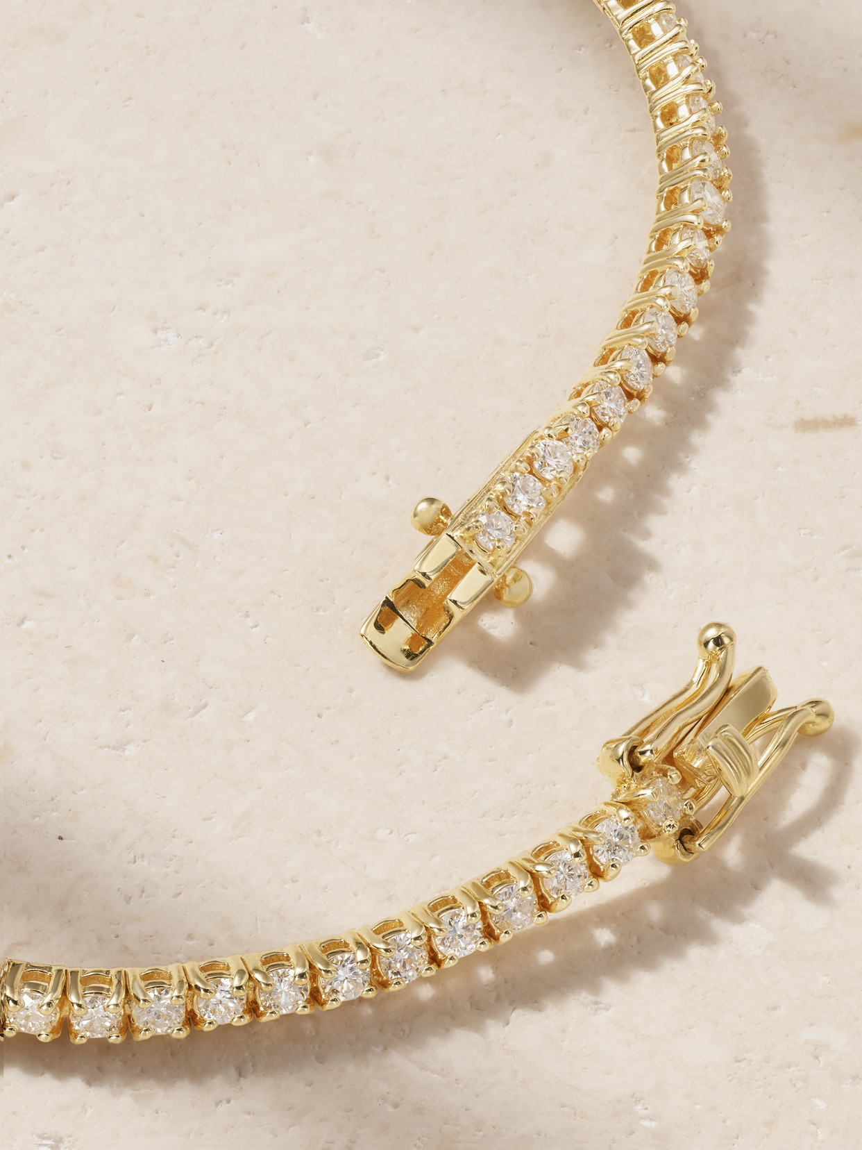 Jennifer Meyer Evil Eye 18-karat Gold Diamond Tennis Bracelet In Gold