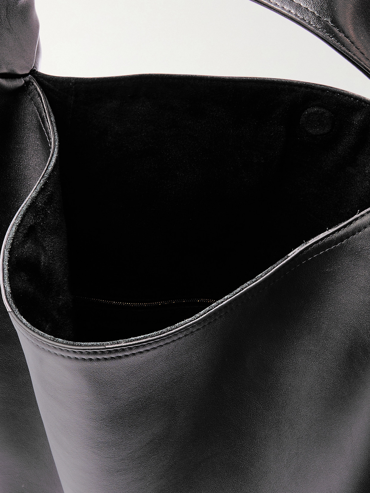 Bottega Veneta Large Leather Hop Shoulder Bag In Black