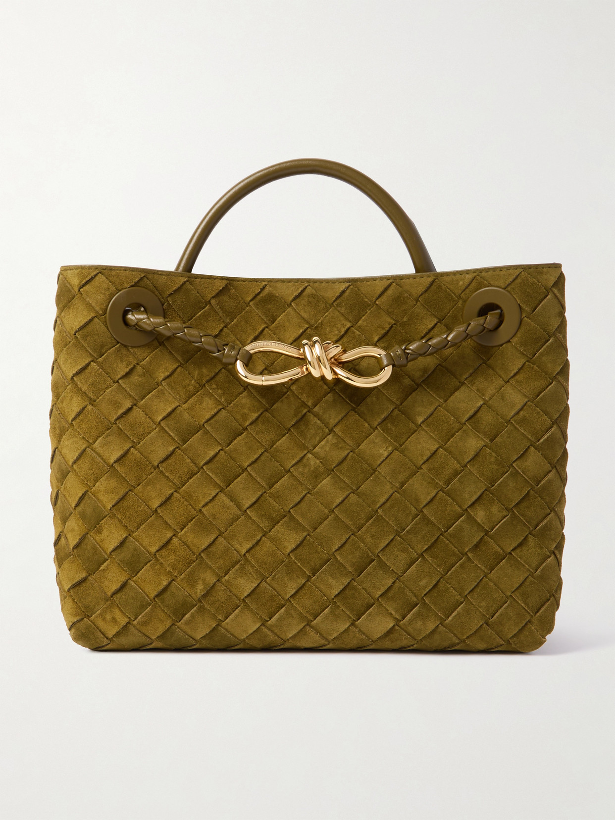 Bottega Veneta Small Andiamo Shoulder Bag In Green