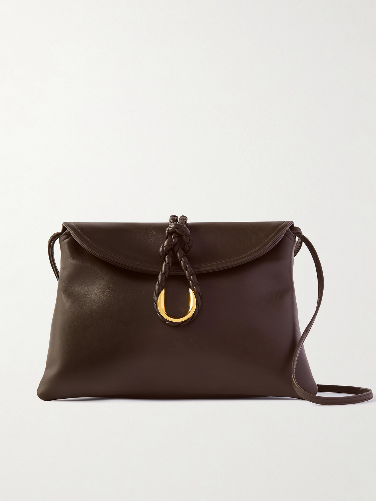 Bottega Veneta - Liberta Small Leather Shoulder Bag - Brown