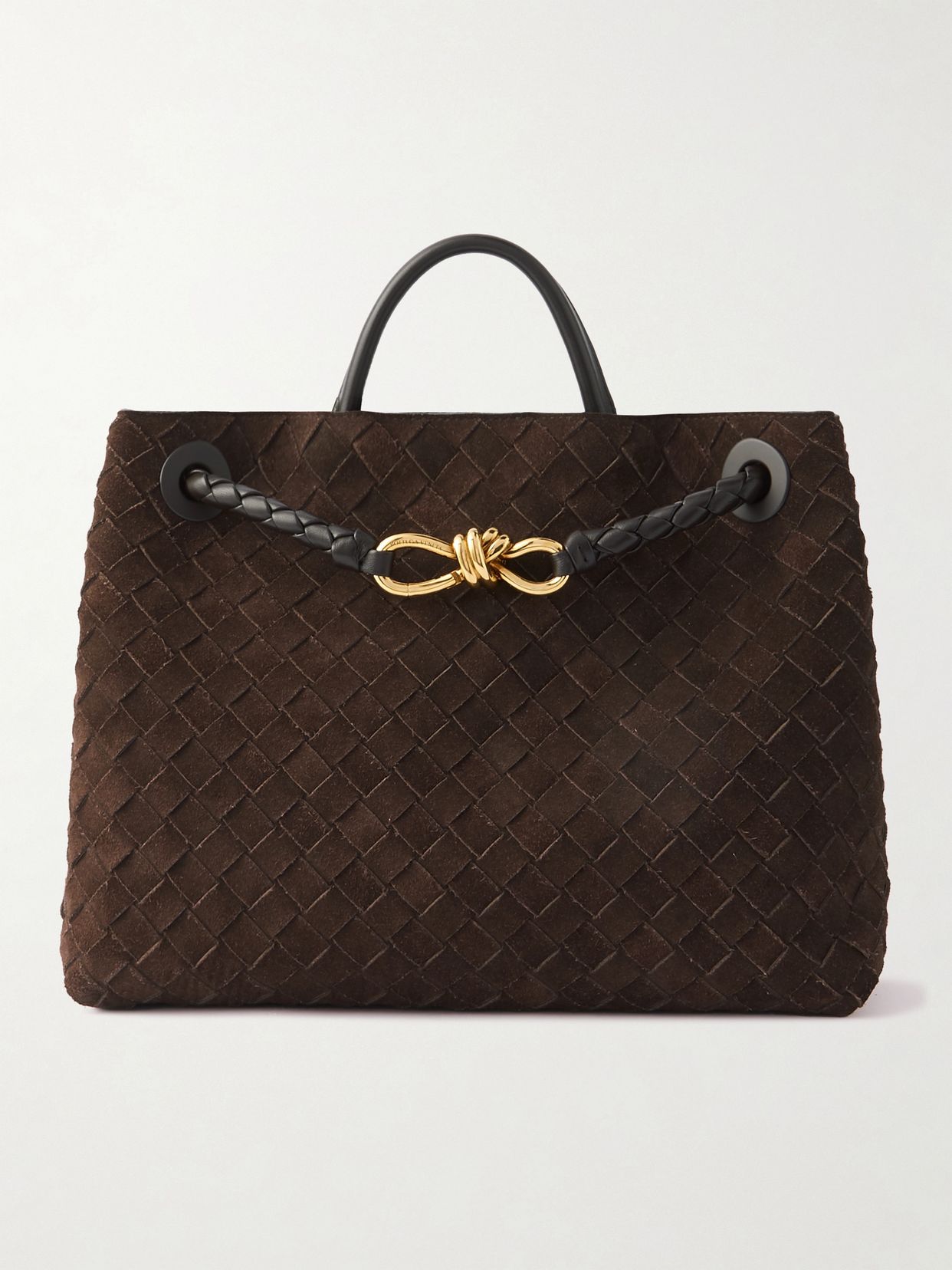 Andiamo medium Intrecciato suede tote