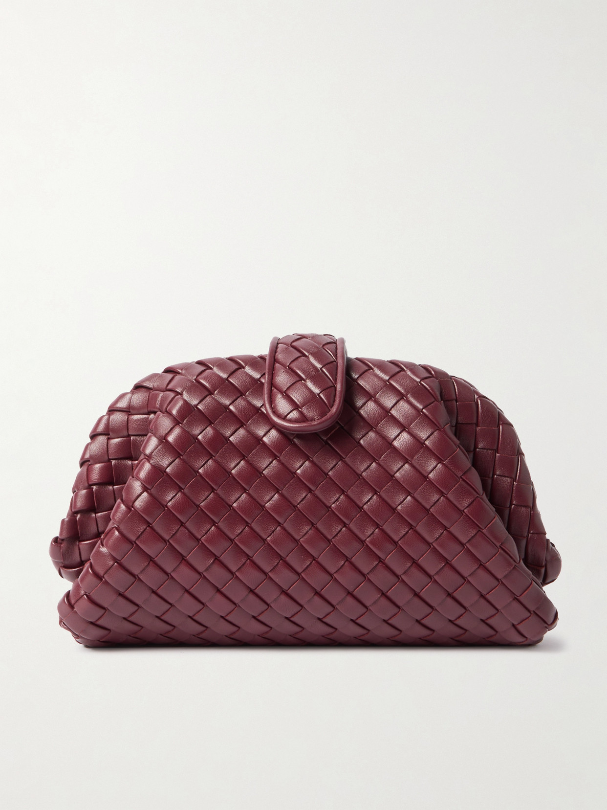 BOTTEGA VENETA LAUREN 1980 SMALL INTRECCIATO LEATHER CLUTCH
