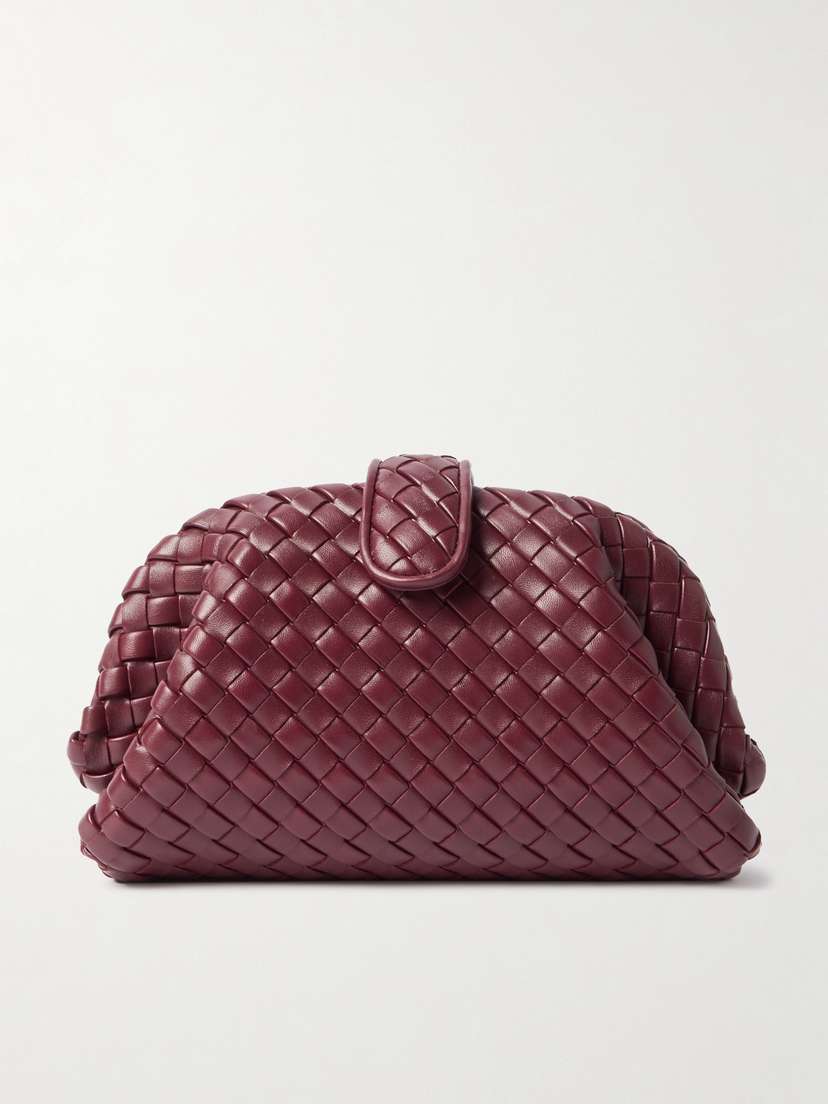 Bottega Veneta Lauren 1980 Small Intrecciato Leather Clutch