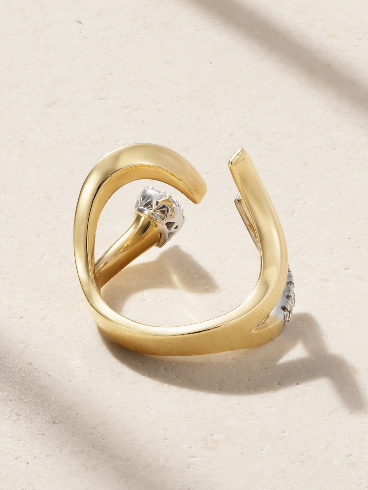 Yeprem 18-karat Yellow And White Gold Diamond Ring In Gold
