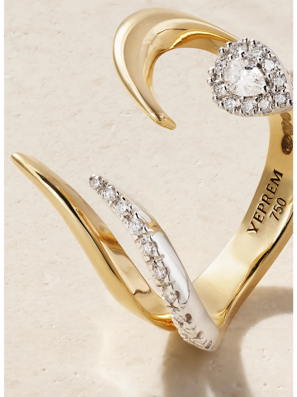 Yeprem 18-karat Yellow And White Gold Diamond Ring In Gold