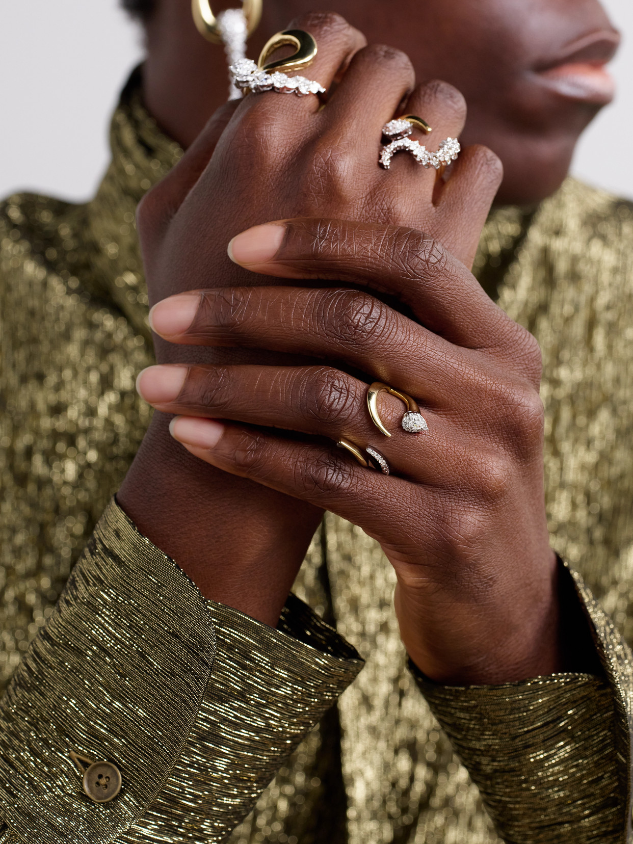 Yeprem 18-karat Yellow And White Gold Diamond Ring In Gold