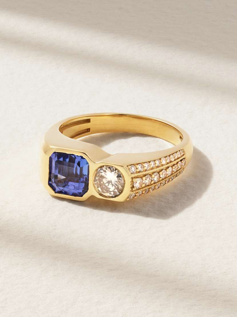 Jacquie Aiche 18-karat Gold, Tanzanite And Diamond Ring
