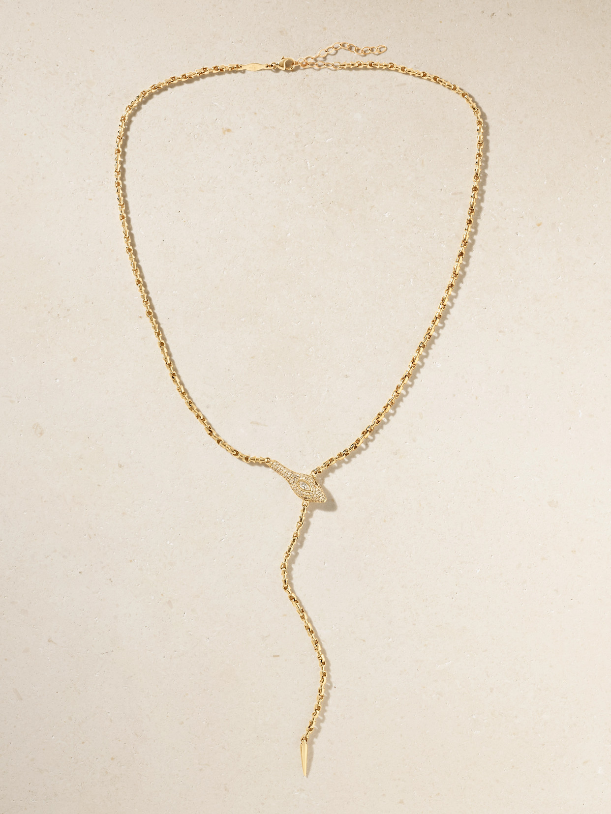 Jacquie Aiche 14-karat Gold Diamond Necklace