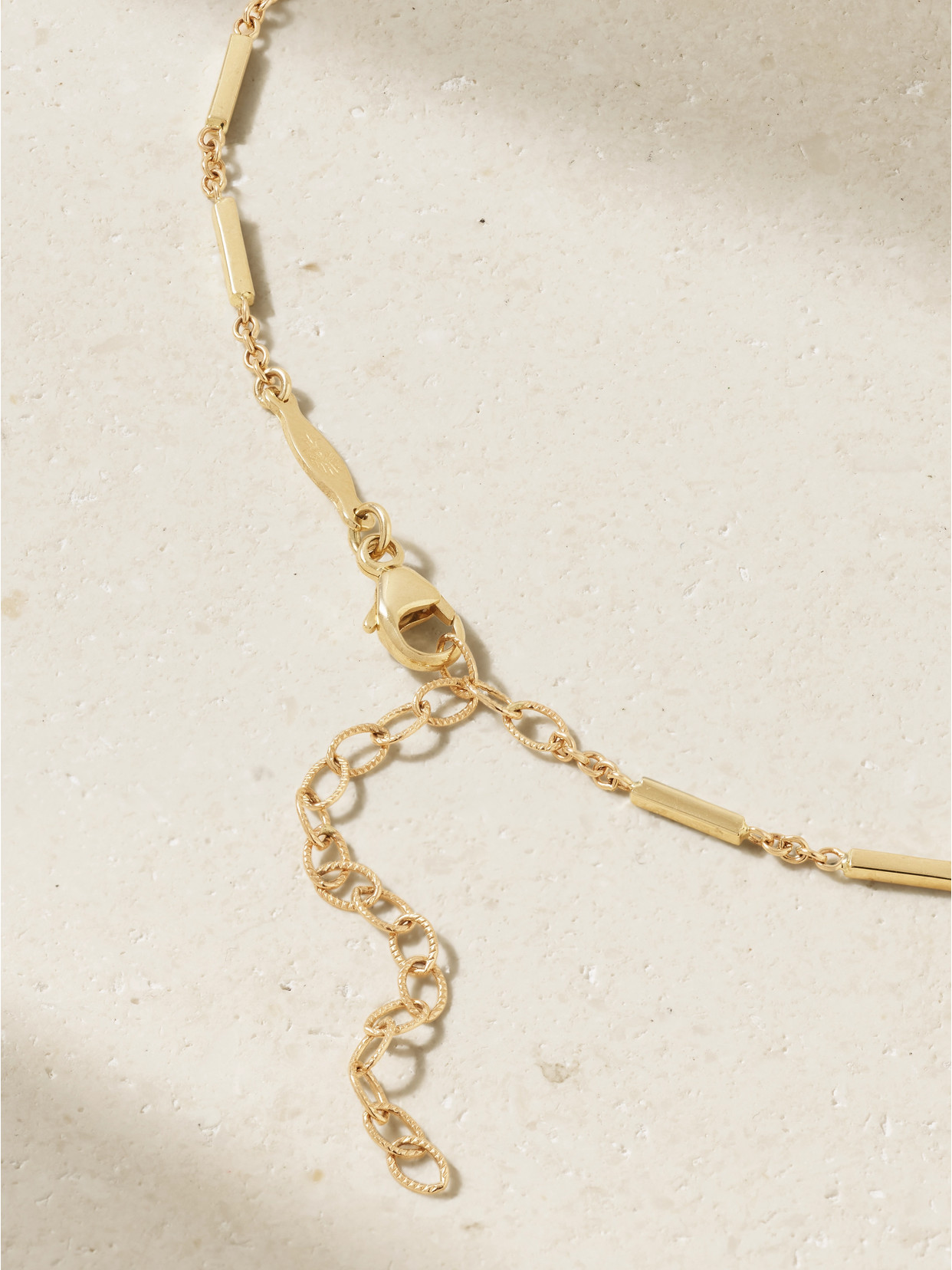 Jacquie Aiche 14-karat Gold, Diamond And Tourmaline Necklace In Gold